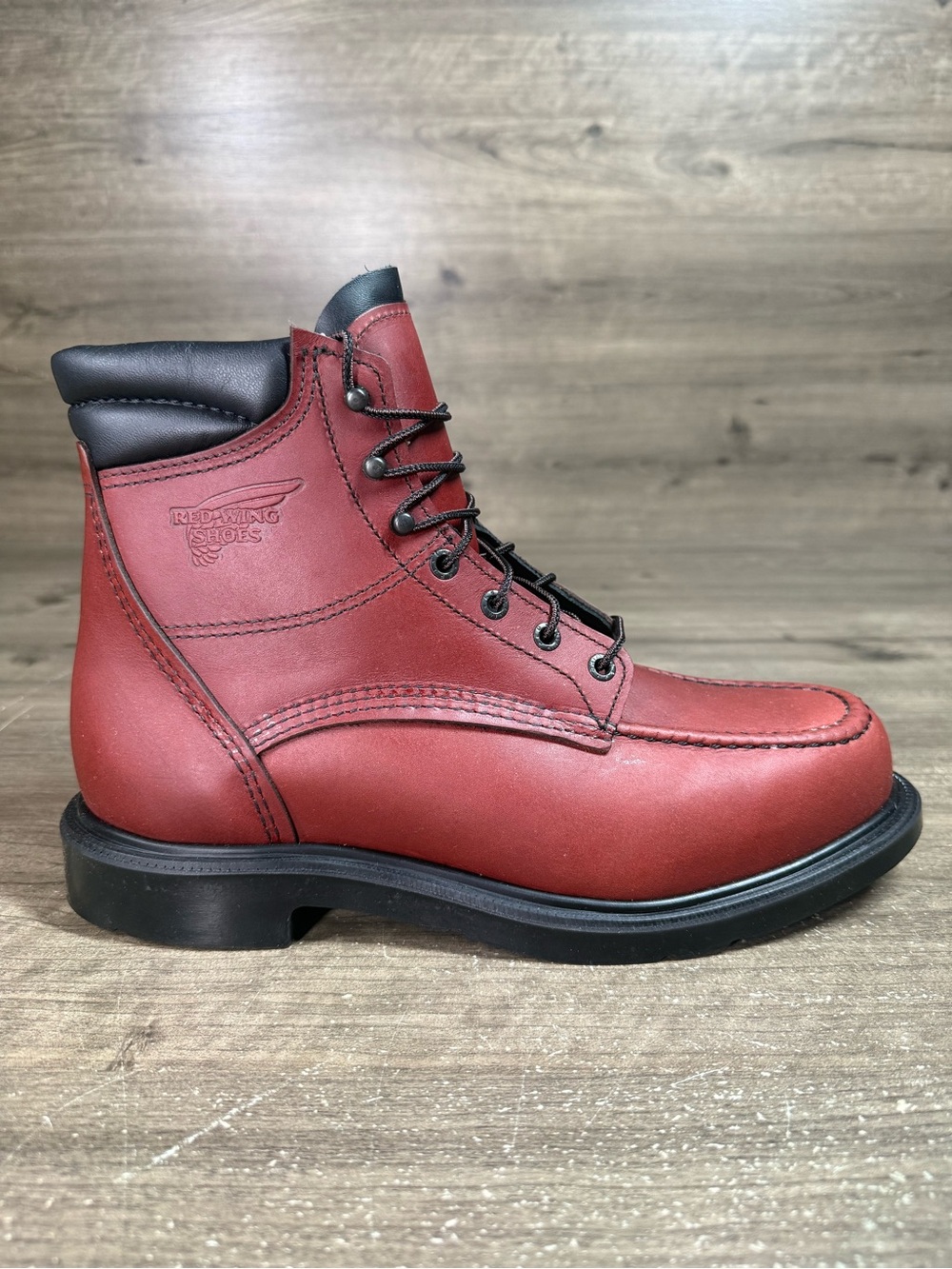 New Red Wing 202 SuperSole Men’s 10.0 D Soft Toe Work Boots Made USA